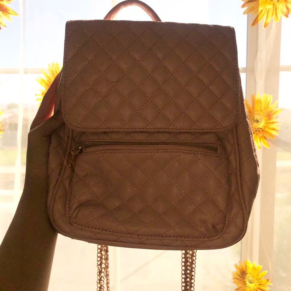 Mini pink backpack